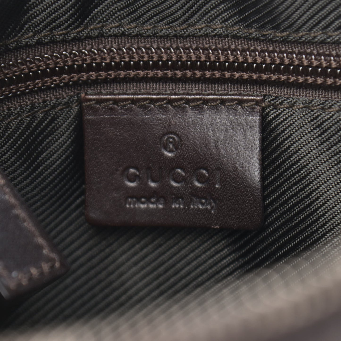 Denim Monogram Shoulder Bag Brown