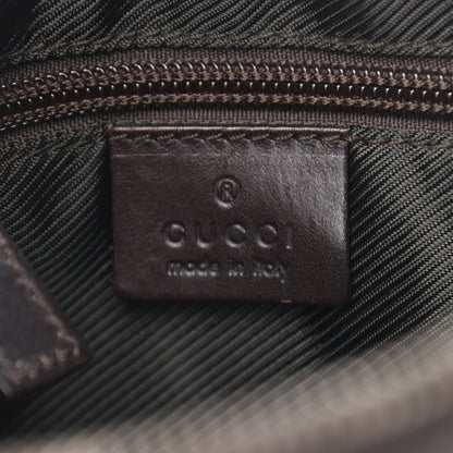 Gucci Denim Monogram Shoulder Bag Brown 6 of 18
