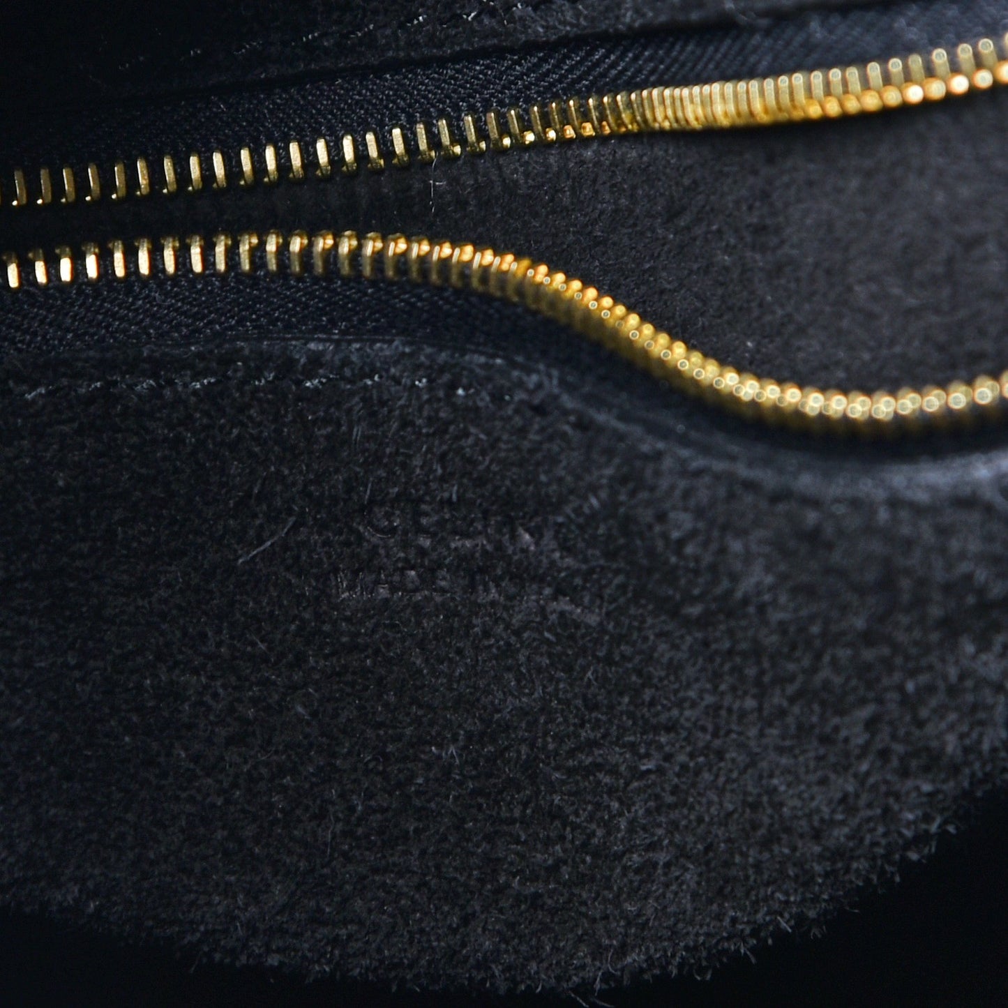 Soft Grained Calfskin Sangle Bucket Bag Black