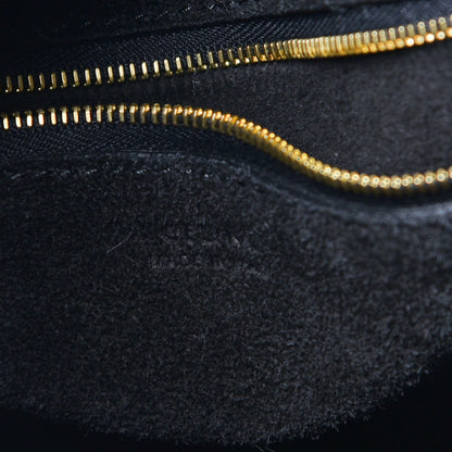 Celine Soft Grained Calfskin Sangle Bucket Bag Black 6 of 7