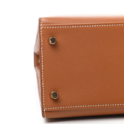 Hermes Epsom Kelly Sellier 28 Gold 9 of 11