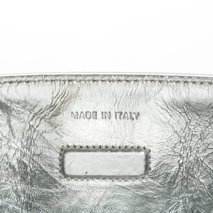 Christian Dior Metallic Calfskin Large Diorever Flap Silver 6 of 7