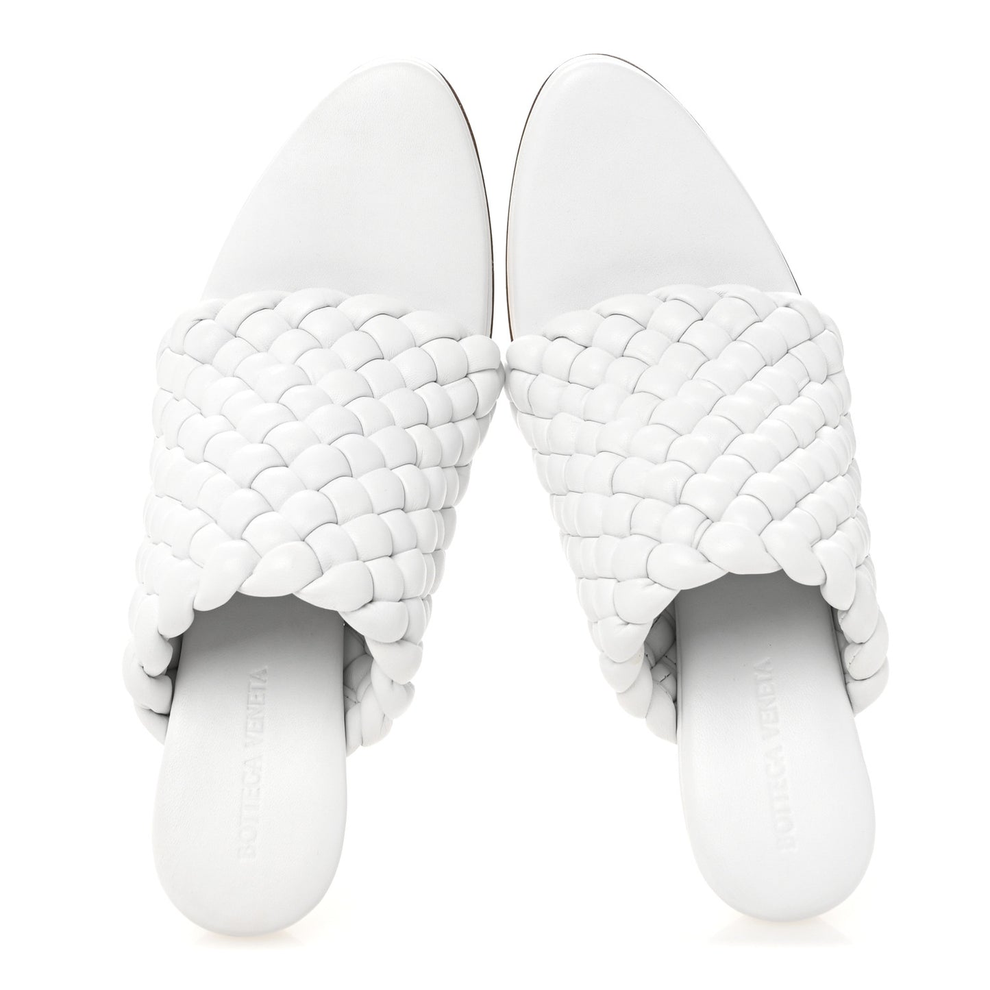 Nappa Padded Intreccio The Curve Sandals 39.5 Optic White