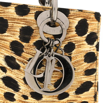 Christian Dior Canvas Leopard Print Medium Lady Dior 10 of 11