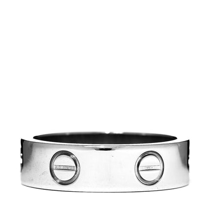 Cartier 18K White Gold 5.5mm LOVE Ring 53 6.25 3 of 4