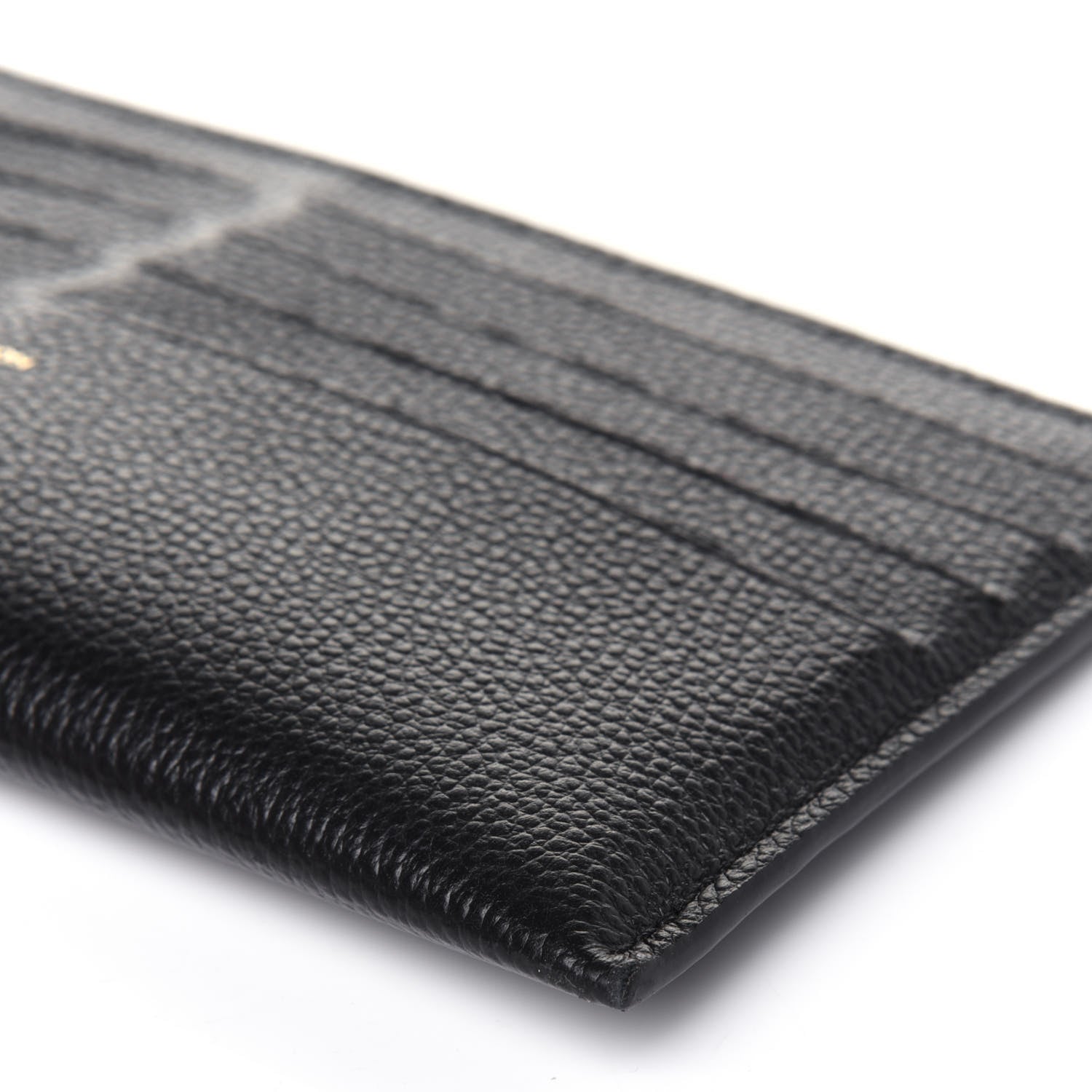 Louis Vuitton Calfskin Felicie Chain Wallet Card Holder Insert Black 9 of 10