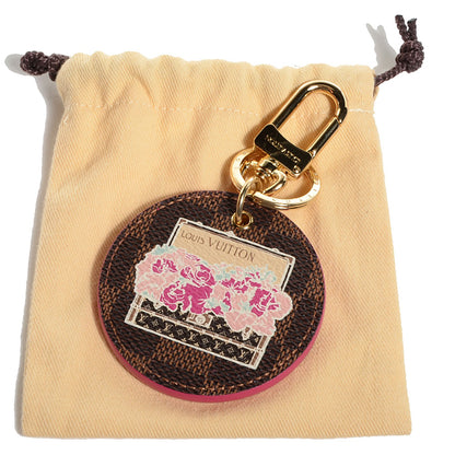 Louis Vuitton Damier Ebene Illustre Posies Bag Charm 6 of 6