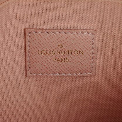 Louis Vuitton Damier Azur Pochette Felicie Chain Wallet Rose Ballerine 7 of 8