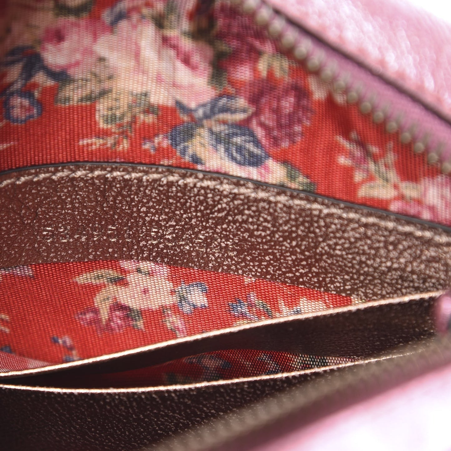 Laminated Nappa Trapuntata Mini Zumi Dome Shoulder Bag Rosa Lago Rame