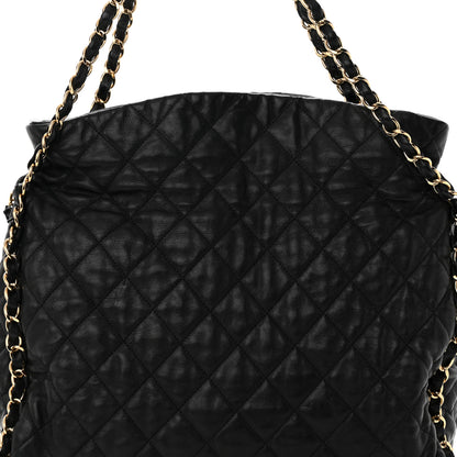 Chanel Calfskin Quilted Large Chain Me Hobo Black 8 of 14