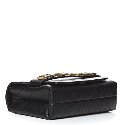 Chanel Calfskin Quilted Enchained Flap Black 4 of 12