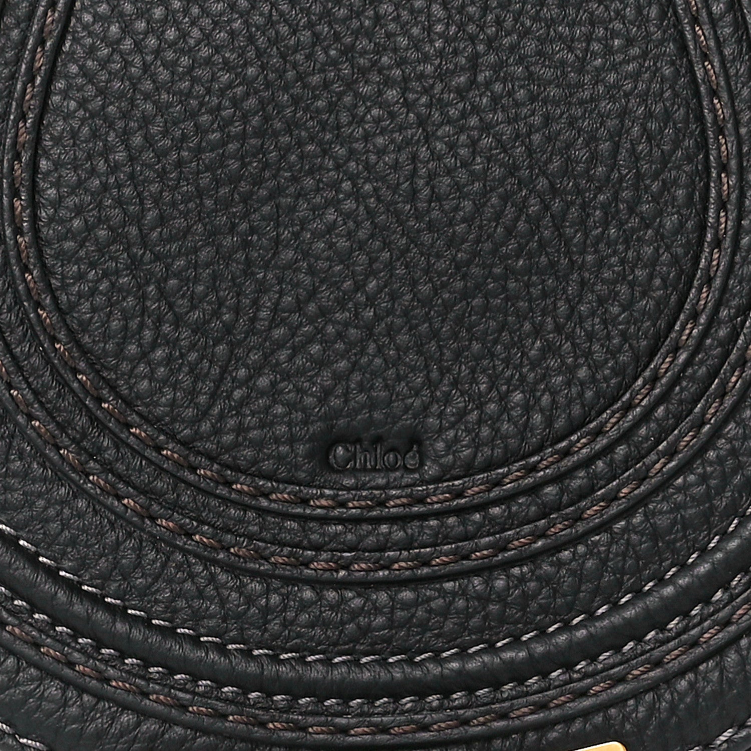 Chloe Calfskin Mini Marcie Round Crossbody Bag Black 9 of 12