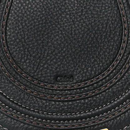 Chloe Calfskin Mini Marcie Round Crossbody Bag Black 9 of 12