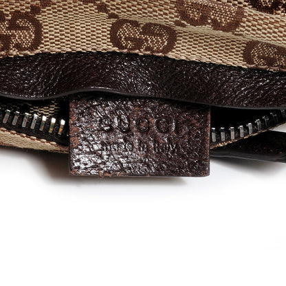 Gucci GG Monogram Web Double Pocket Belt Bag Dark Brown 6 of 7