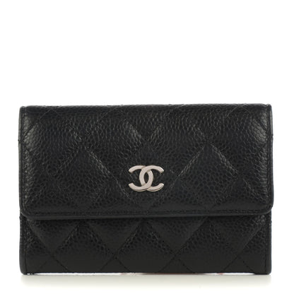 Chanel Caviar Quilted Flap Card Holder Black 1 of 8