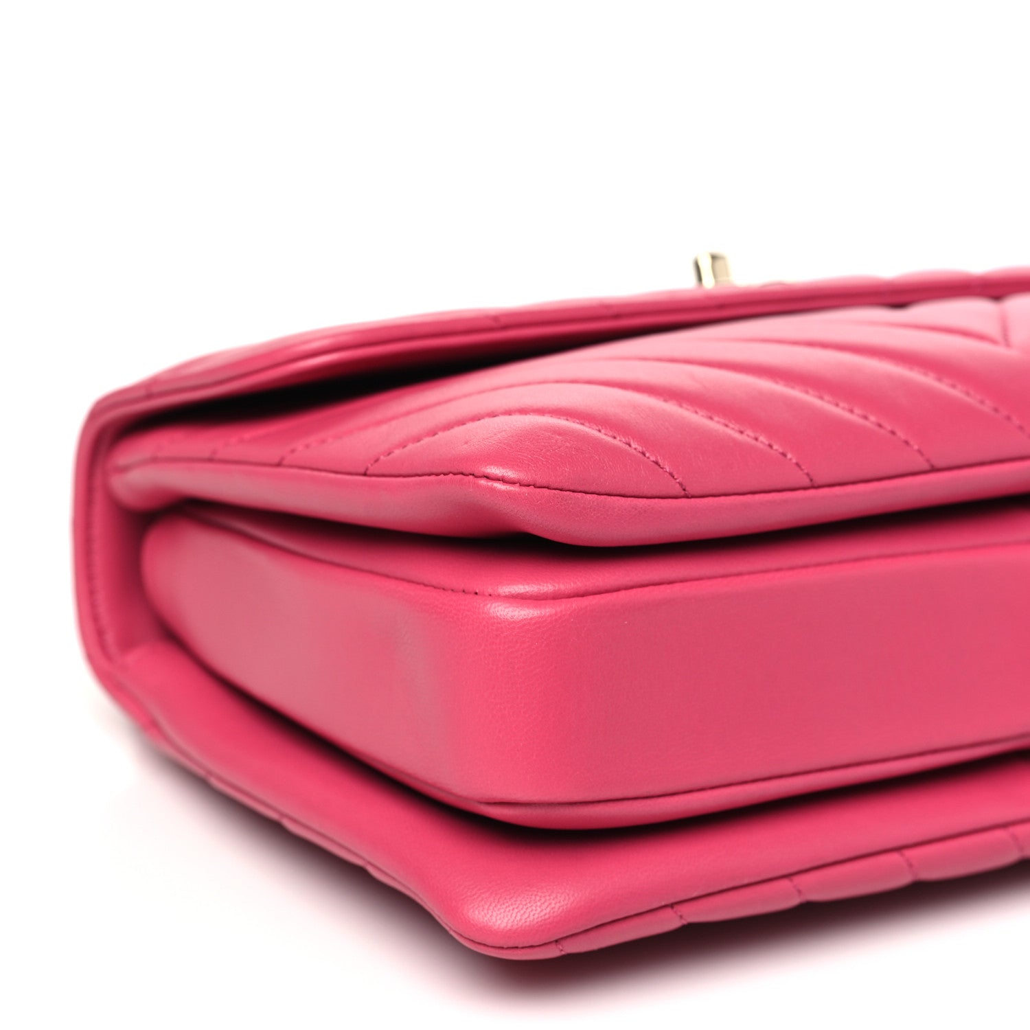 Chanel Lambskin Chevron Quilted Small Trendy CC Dual Handle Flap Bag Pink 9 of 10