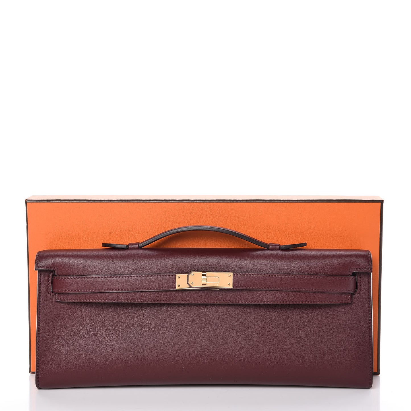 Swift Kelly Cut Clutch Pochette Bordeaux