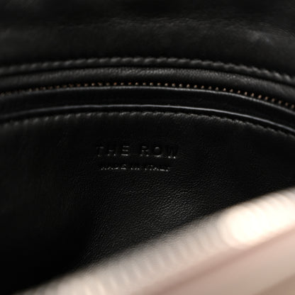 The Row Grained Calfskin Annie E/W Crossbody Bag Smoked Taupe 5 of 8