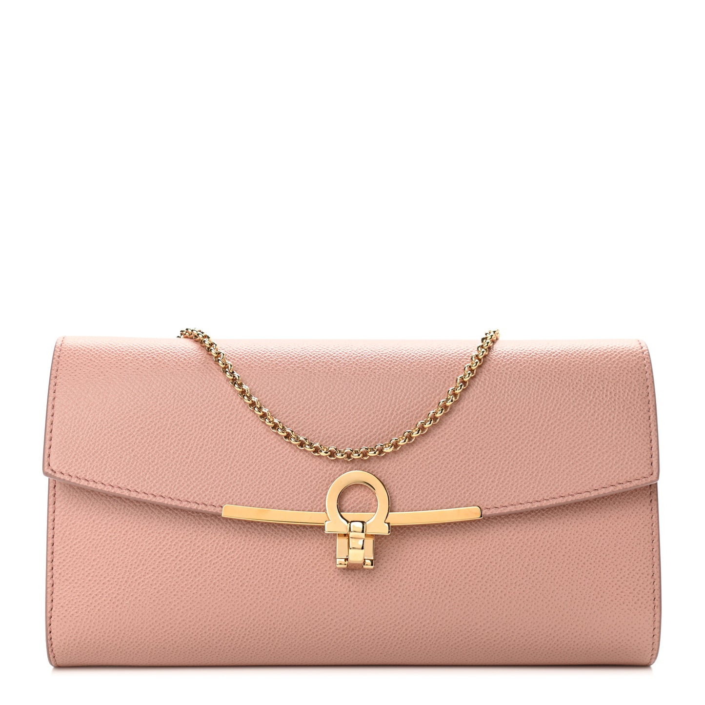 Hammered Calfskin Gancini Icona Mini Bag Pink