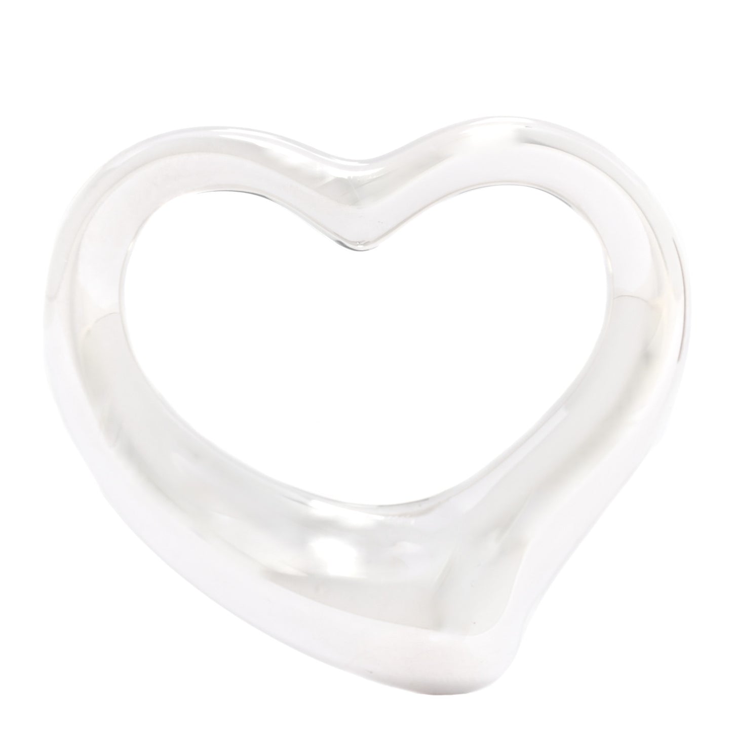 Sterling Silver 35mm Elsa Peretti Open Heart Pendant