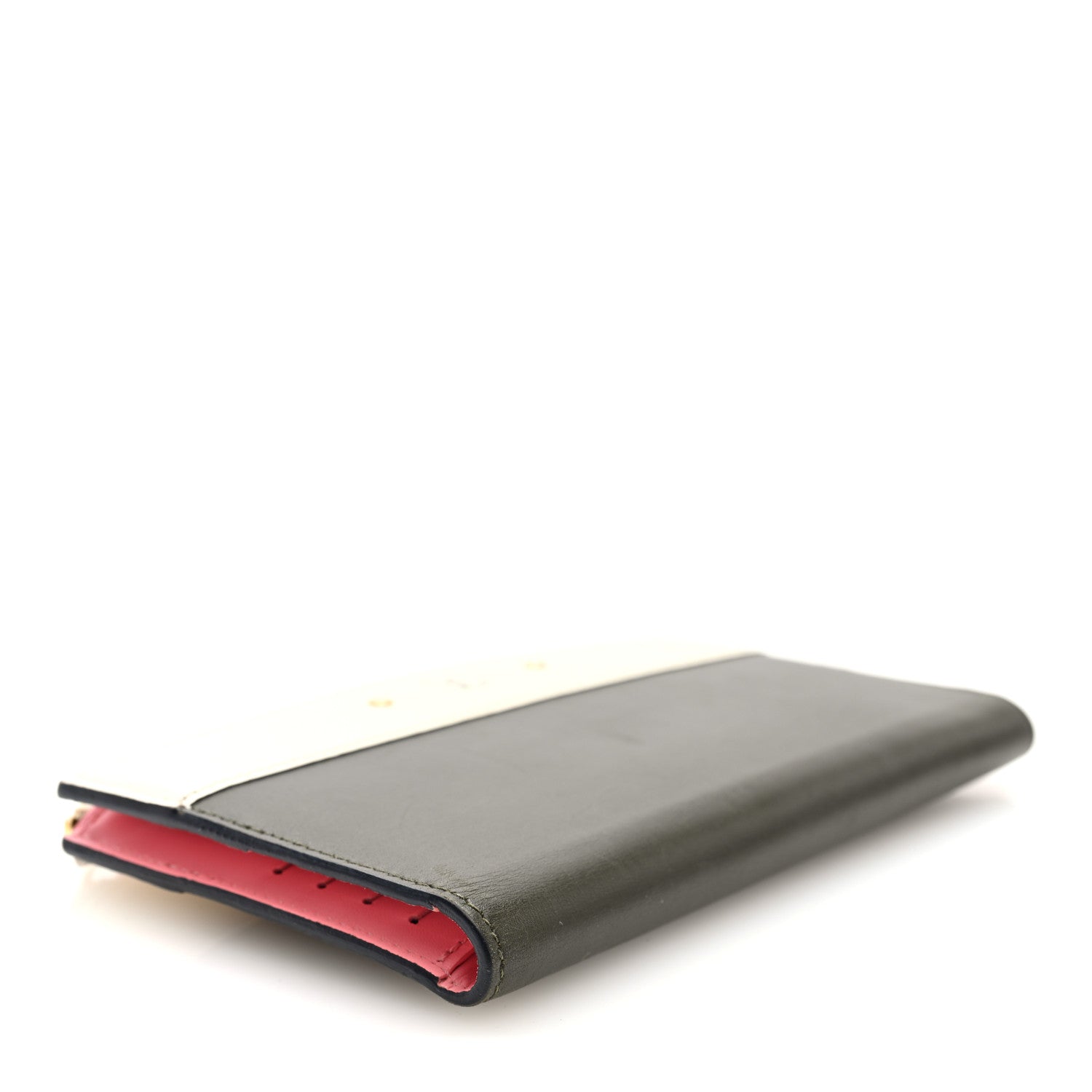 Louis Vuitton Calfskin City Steamer Wallet Kaki White 4 of 6