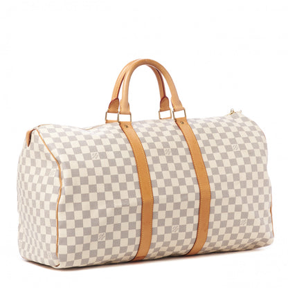 Louis Vuitton Damier Azur Keepall 50 3 of 11