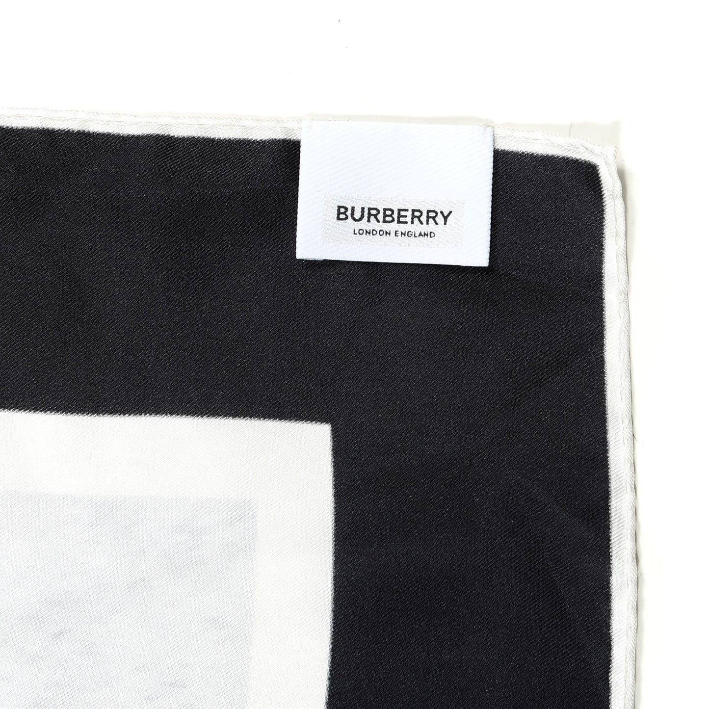 Silk Montage Print Scarf Monochrome