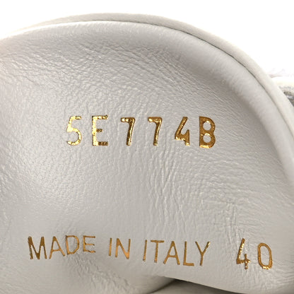 Miu Miu Naplak Crystal Low Top Platform Sneakers 40 White 10 of 12