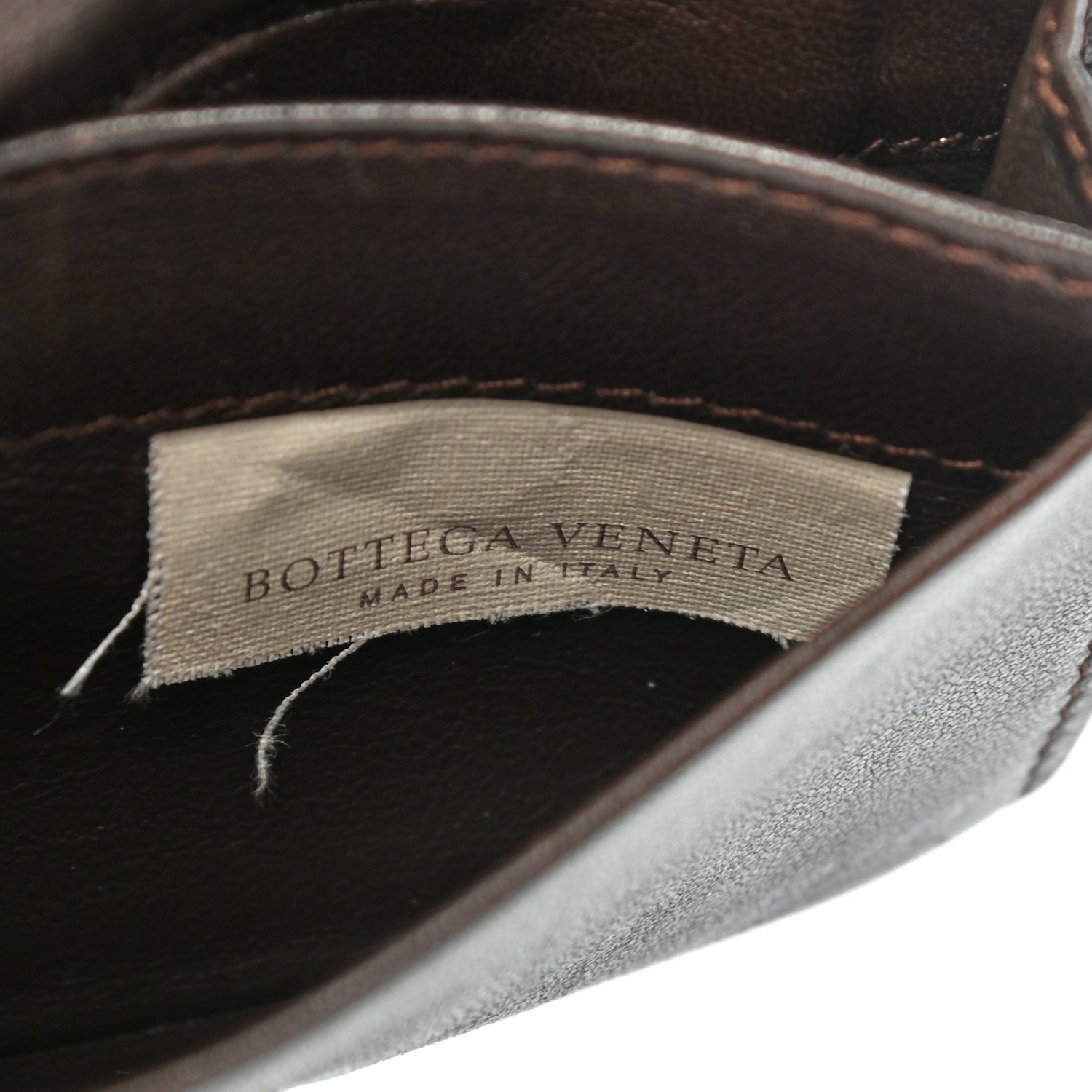 Bottega Veneta Nappa Intrecciato Card Holder Ebano 7 of 9