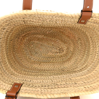 Loewe Raffia Basket Tote Bag Natural Tan 5 of 11