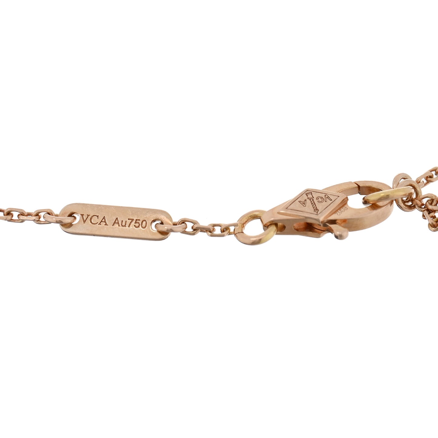 18K Rose Gold Carnelian Sweet Alhambra Bracelet
