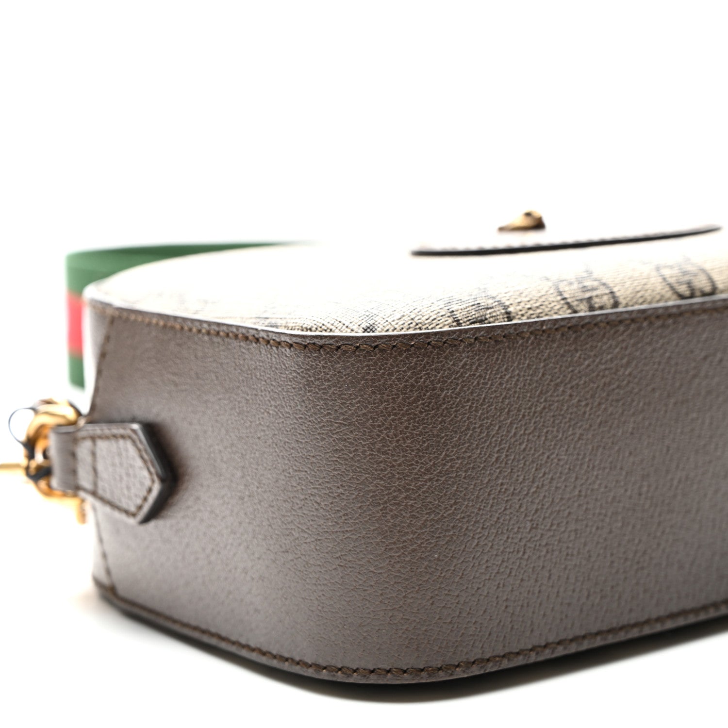Gucci GG Supreme Monogram Web Neo Vintage Shoulder Bag Beige New Acero Crop 9 of 10