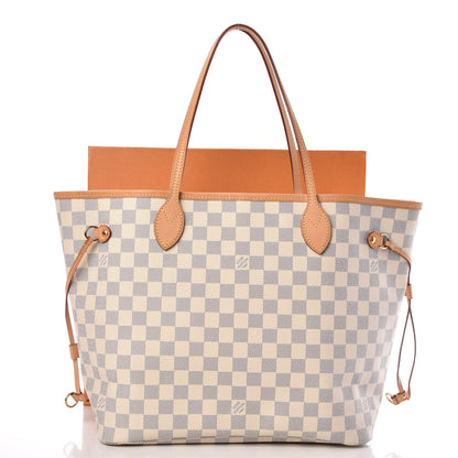 Louis Vuitton Damier Azur Neo Neverfull MM Rose Ballerine 11 of 11