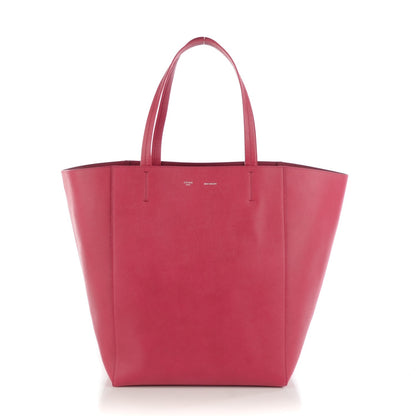 Celine Grained Calfskin Small Horizontal Cabas Phantom Fuchsia 1 of 7