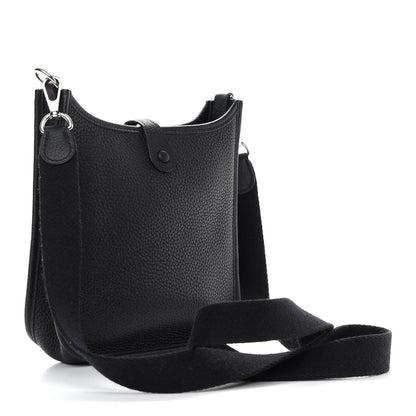 Hermes Taurillon Clemence Evelyne TPM Black 3 of 9