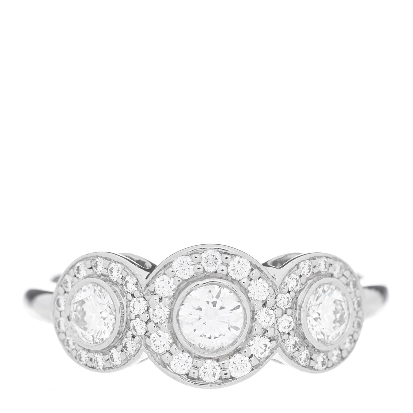 Platinum Diamond Circlet Ring 53 6.5