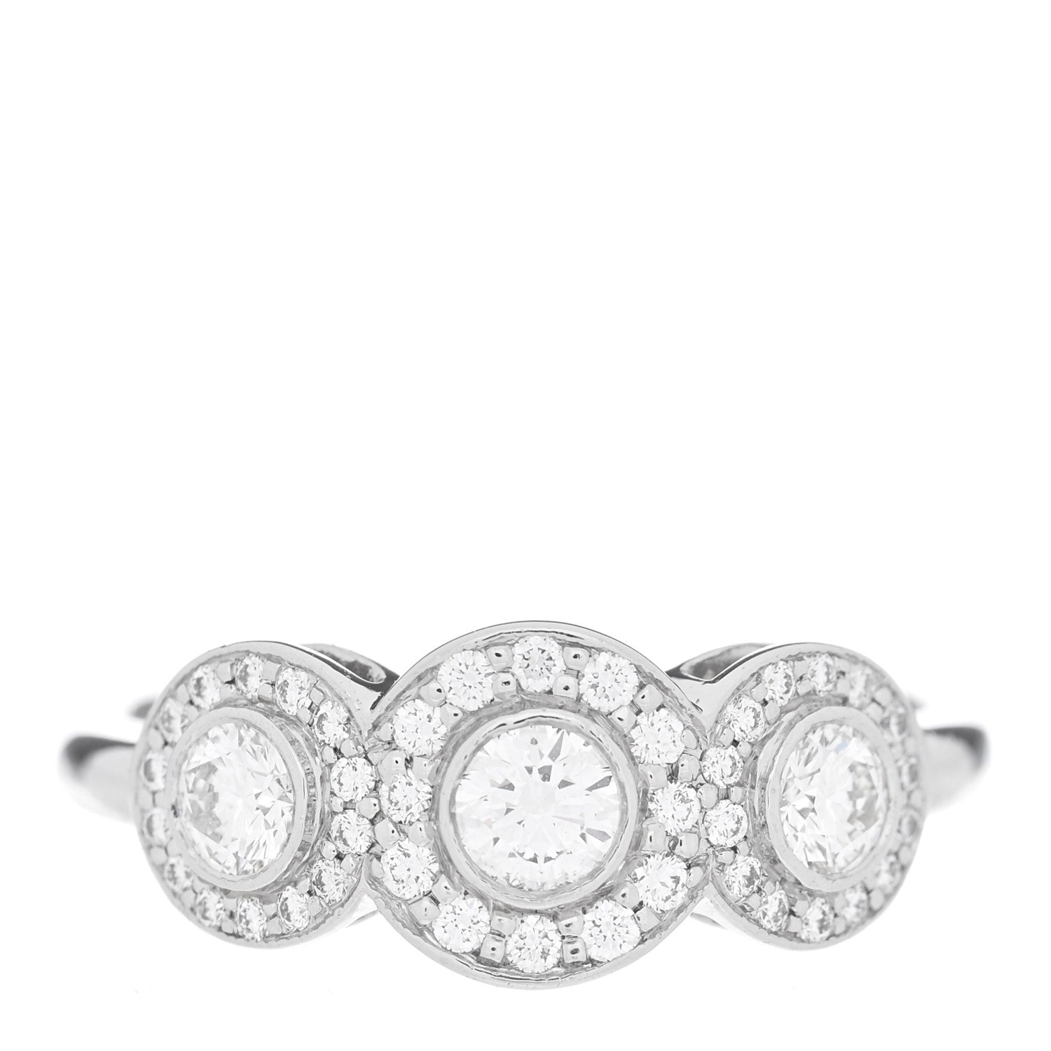 Tiffany Platinum Diamond Circlet Ring 53 6.5 1 of 4