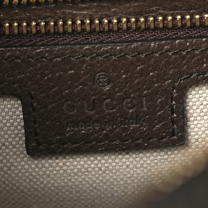 Gucci GG Supreme Monogram Textured Dollar Calfskin Web Studded Mini Ophidia Flap Shoulder Bag Beige Ebony New Acero 6 of 11