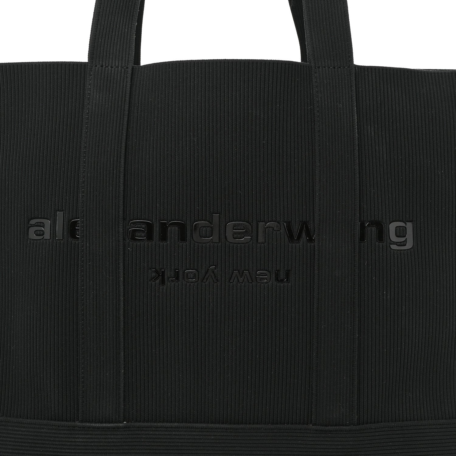 Alexander Wang Ribbed Knit Ryan Tote Black 7 of 9