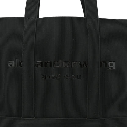 Alexander Wang Ribbed Knit Ryan Tote Black 7 of 9