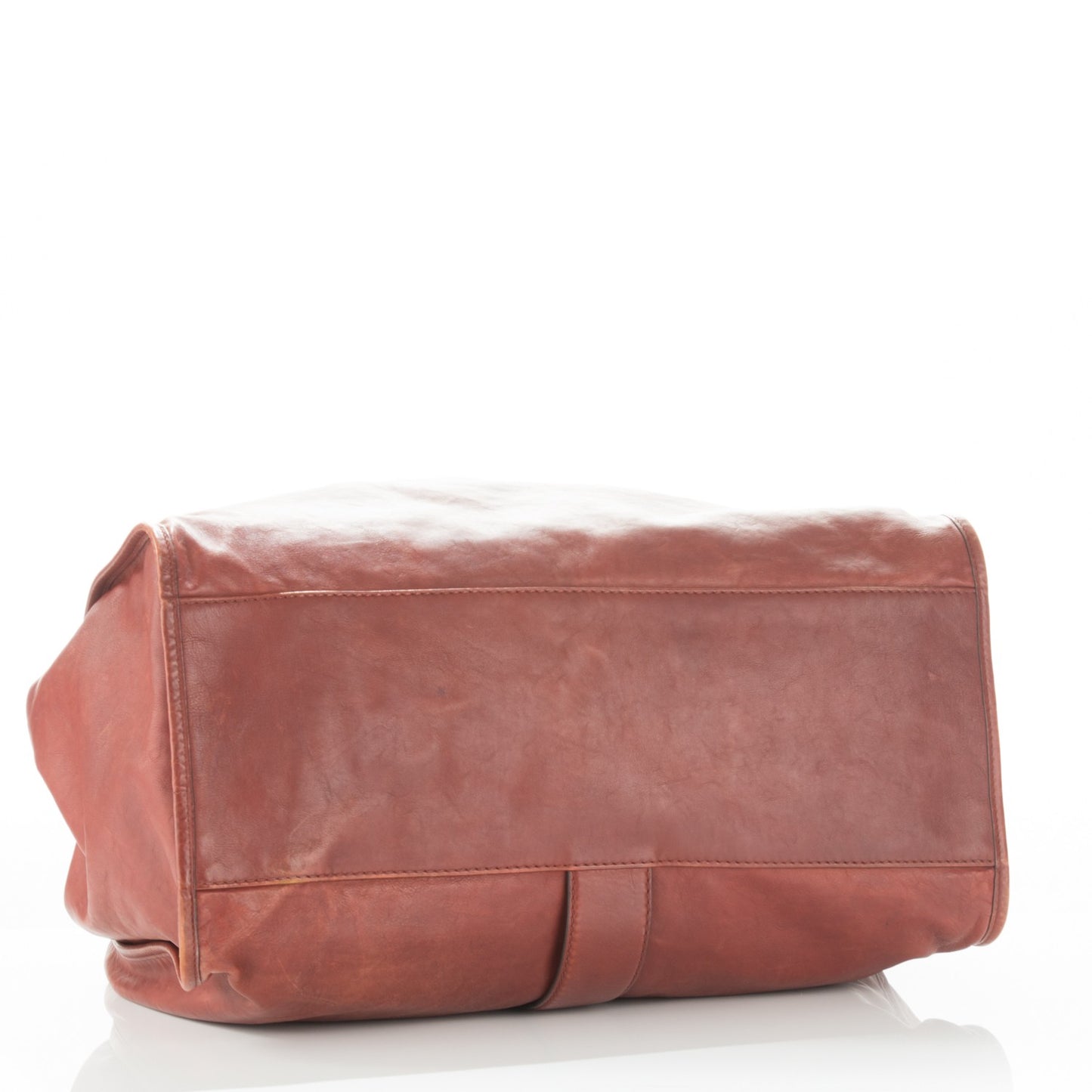 Calfskin Large Soft Stirrup Shoulder Bag Red