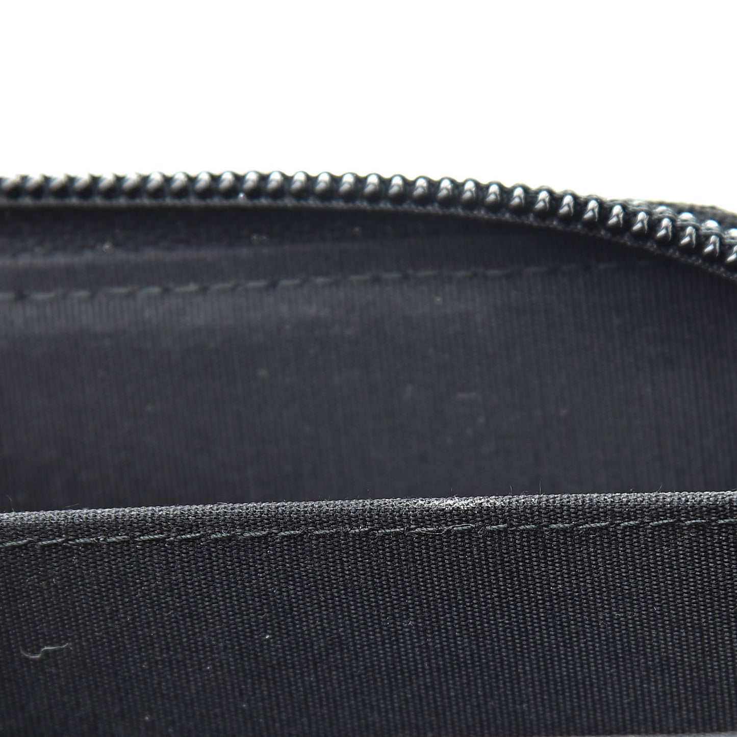 Caviar Quilted Boy Zip Around Coin Purse Wallet Black