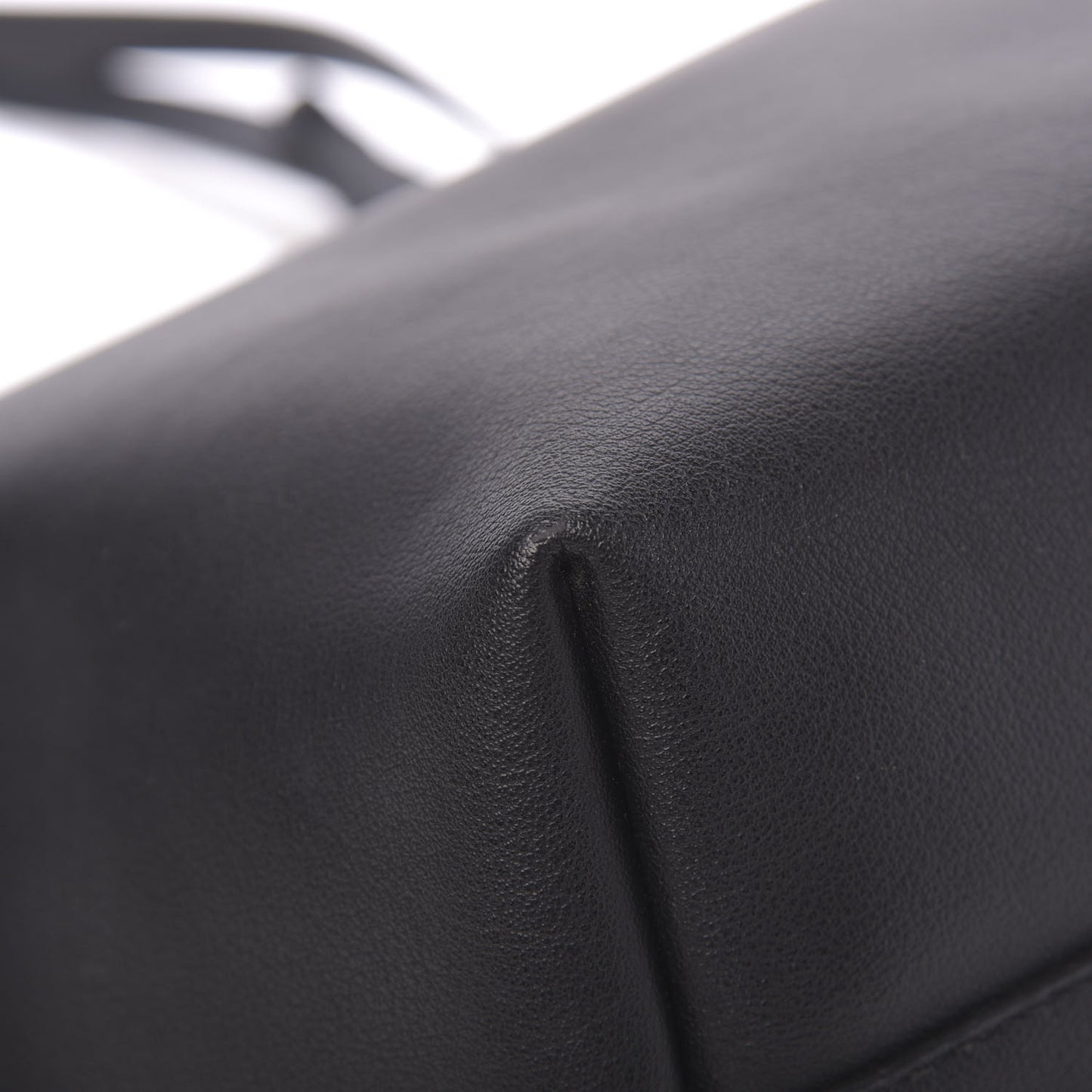 Calfskin Large Shopping Tote Black