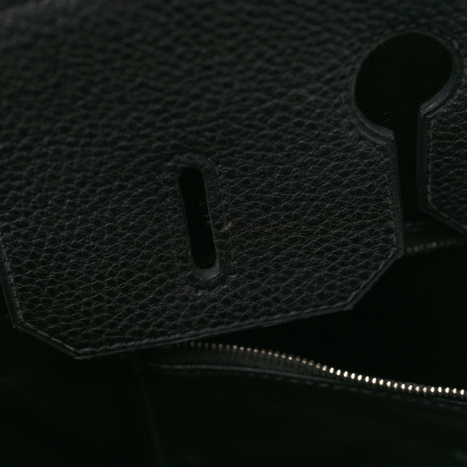 Hermes Taurillon Clemence Birkin 35 Black 10 of 22