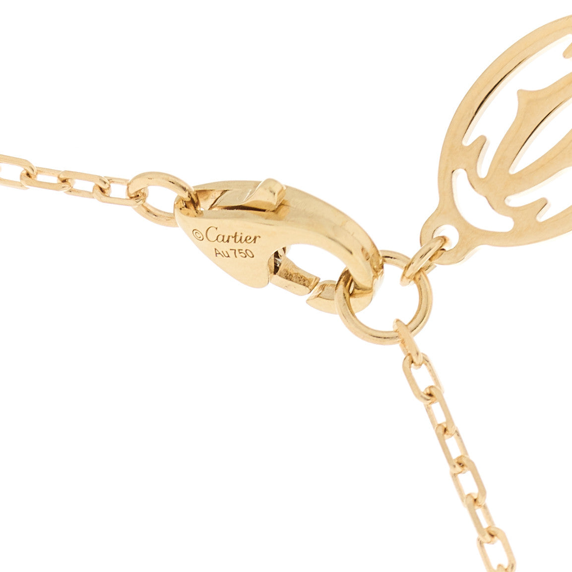 Cartier 18K Yellow Gold Diamond SM D'Amour Pendant Necklace 5 of 6