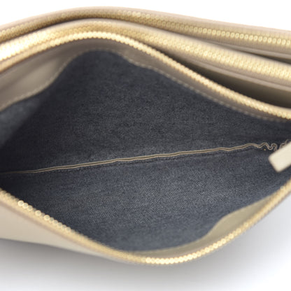 Celine Lambskin Large Trio Crossbody Bag Beige 7 of 10