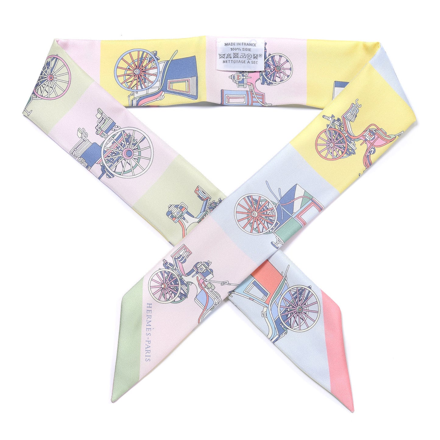 Silk Les Voitures Exquises Twilly Rose Pale Jaune Pale