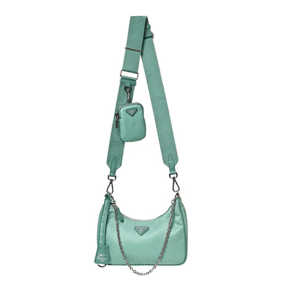 Prada Nylon Saffiano Re-Edition 2005 Shoulder Bag Giada 1 of 12