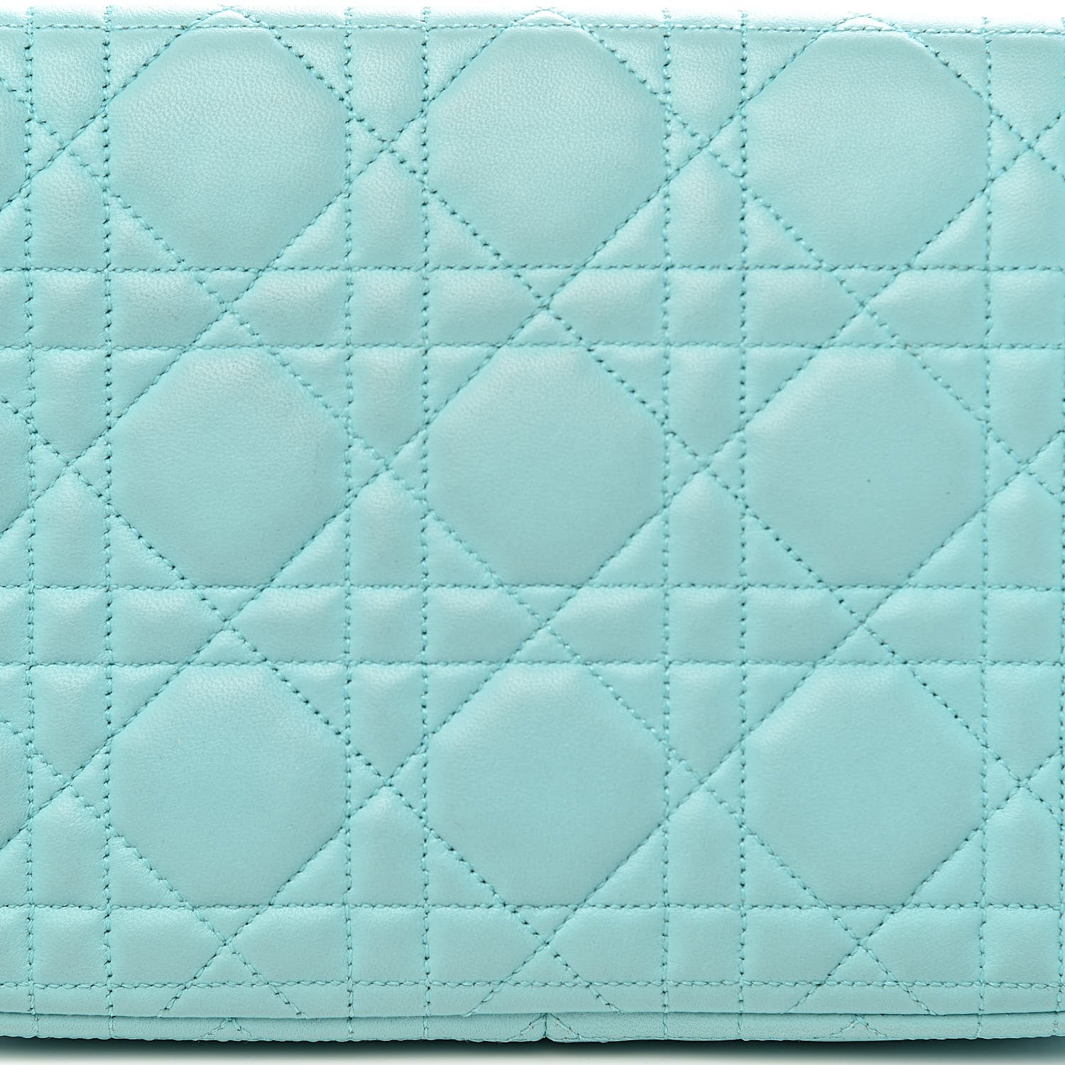 Christian Dior Lambskin Cannage Miss Dior Promenade Pouch Turquoise 8 of 11