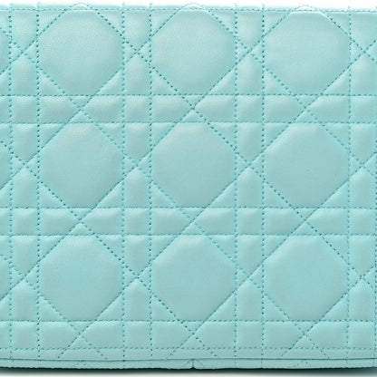 Christian Dior Lambskin Cannage Miss Dior Promenade Pouch Turquoise 8 of 11